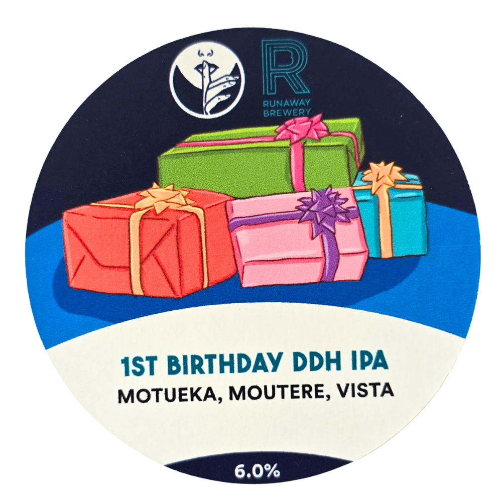 1st Birthday DDH IPA (DDH Hazy IPA, 6%) 1L Draft