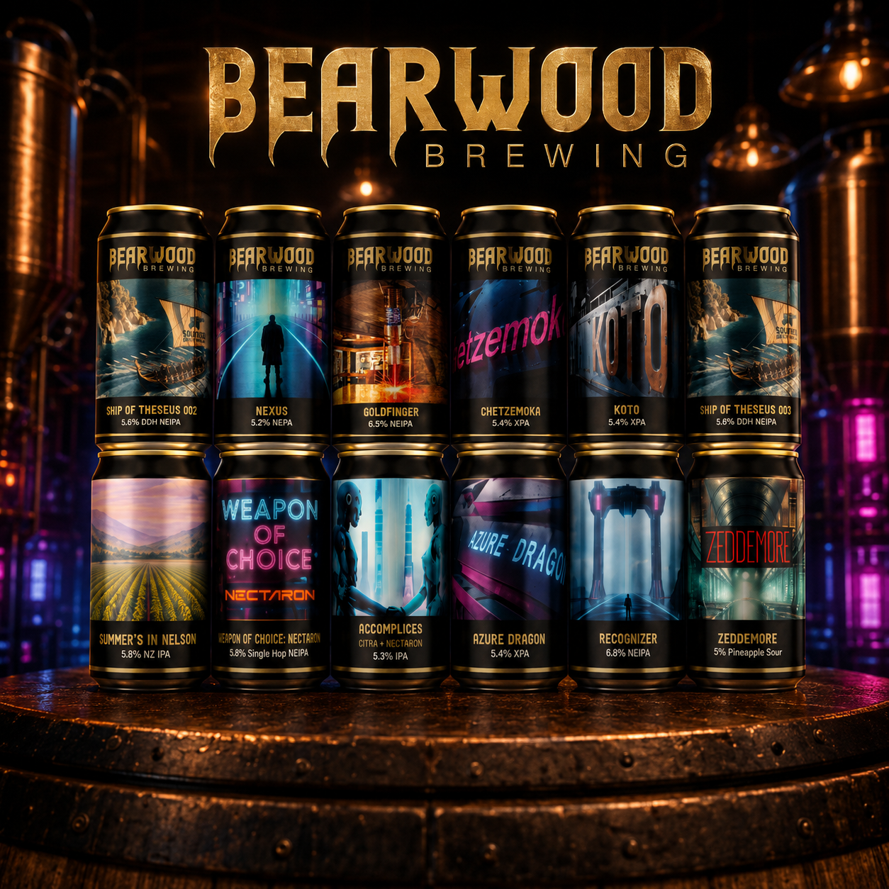 Bearwood Brewing Showcase Box (12 x 440ml Cans)