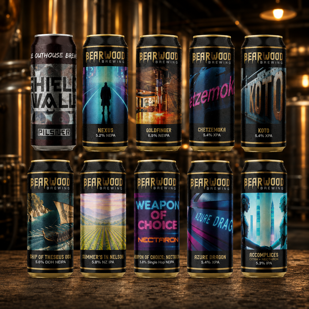 Bearwood Brewing Showcase Box (10 x 440ml Cans)
