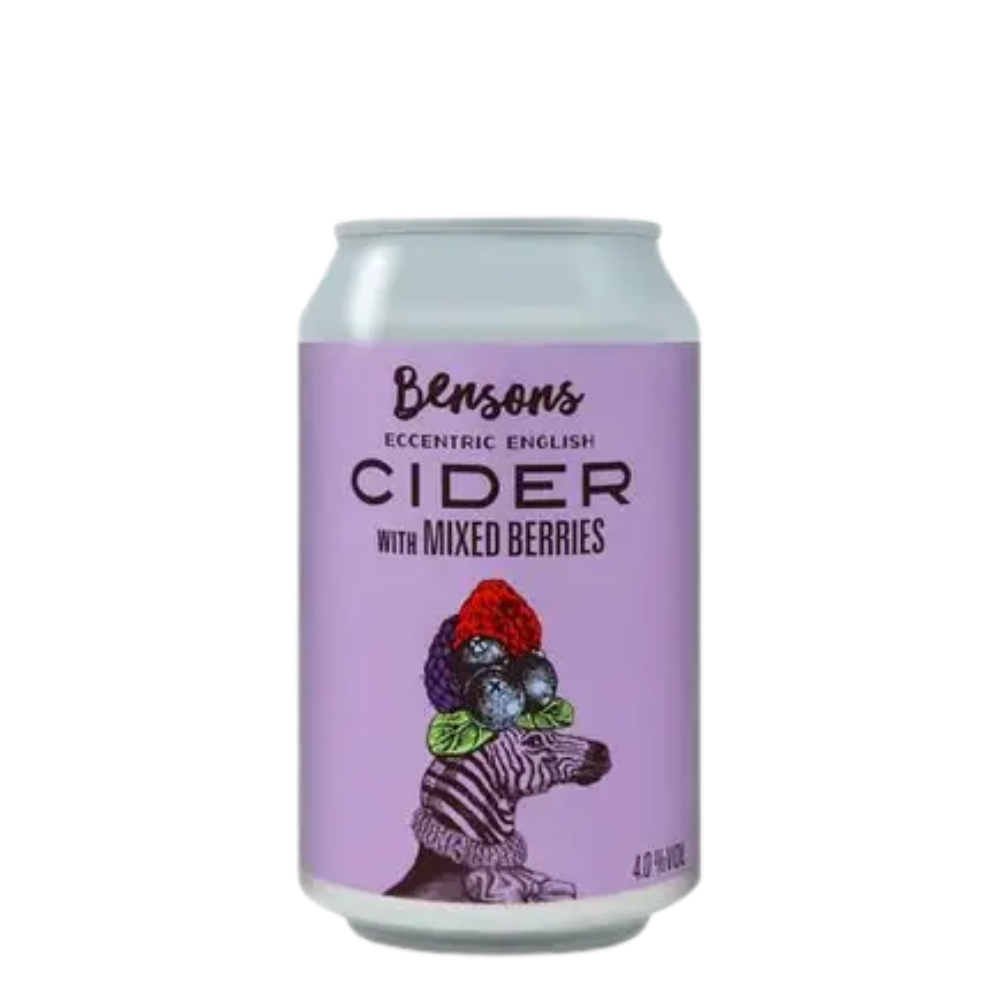 Eccentric English Cider: Mixed Berries (Fruit Cider, 4%) 330ml