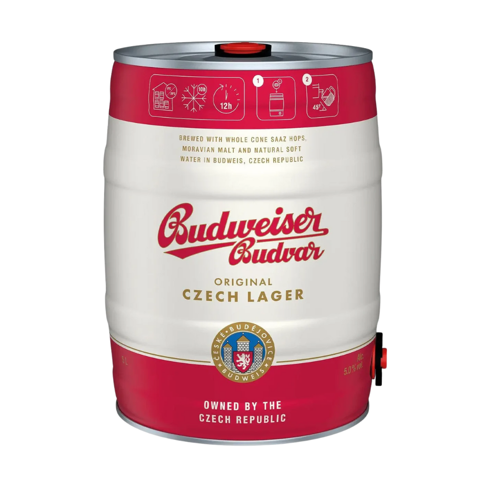 Budweiser (5%) 5-litre Party Keg