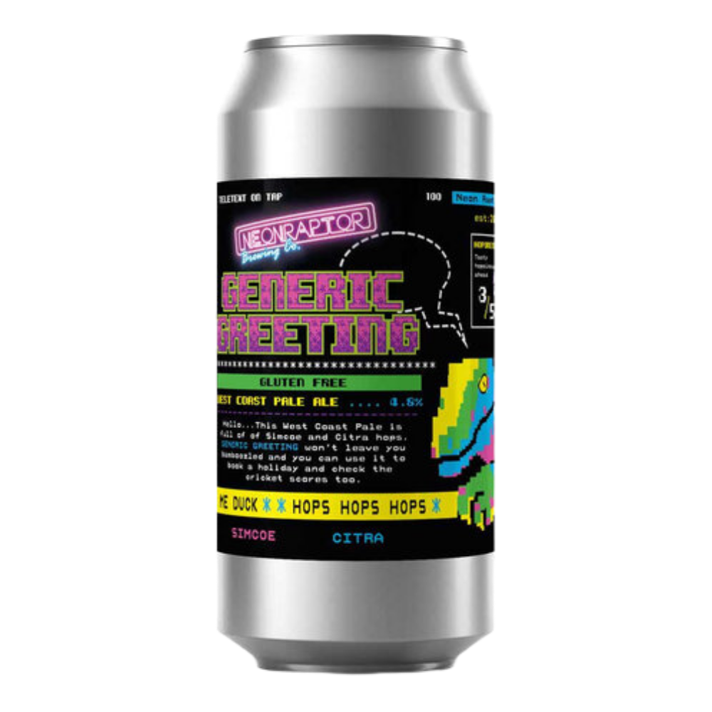 Generic Greeting (West Coast Pale, Gluten Free, 4.8%) 440ml