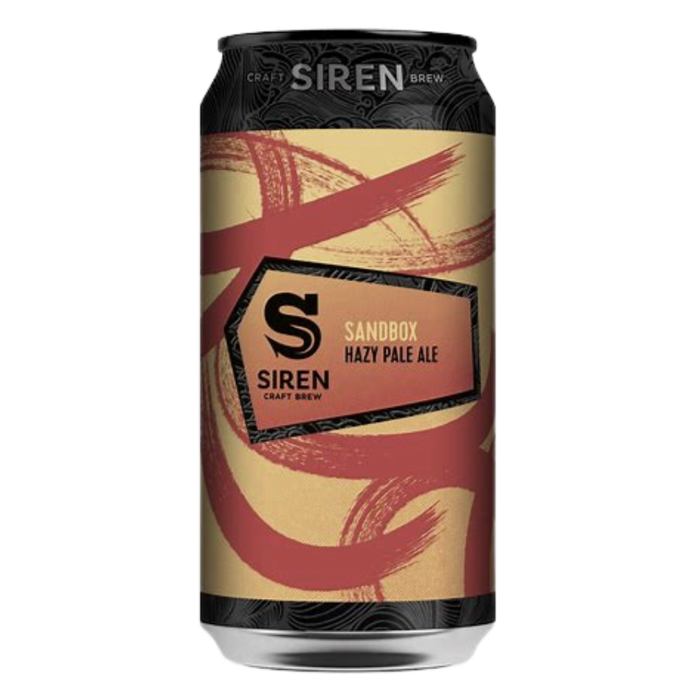 Siren Brewery Sandbox Hazy Pale Ale can on a white background