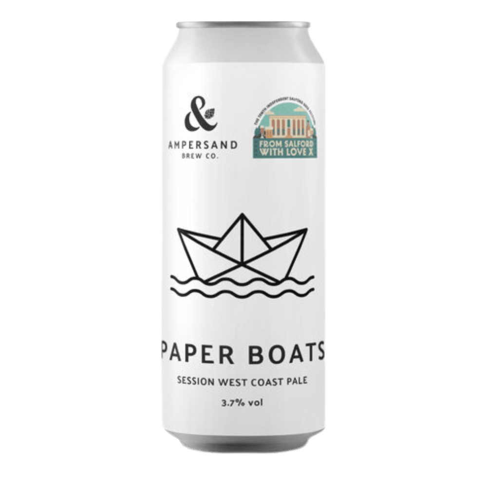 Ampersand Brew Co Paper Boats (Pale Ale, 3.7%) 440ml Low Cost Beer