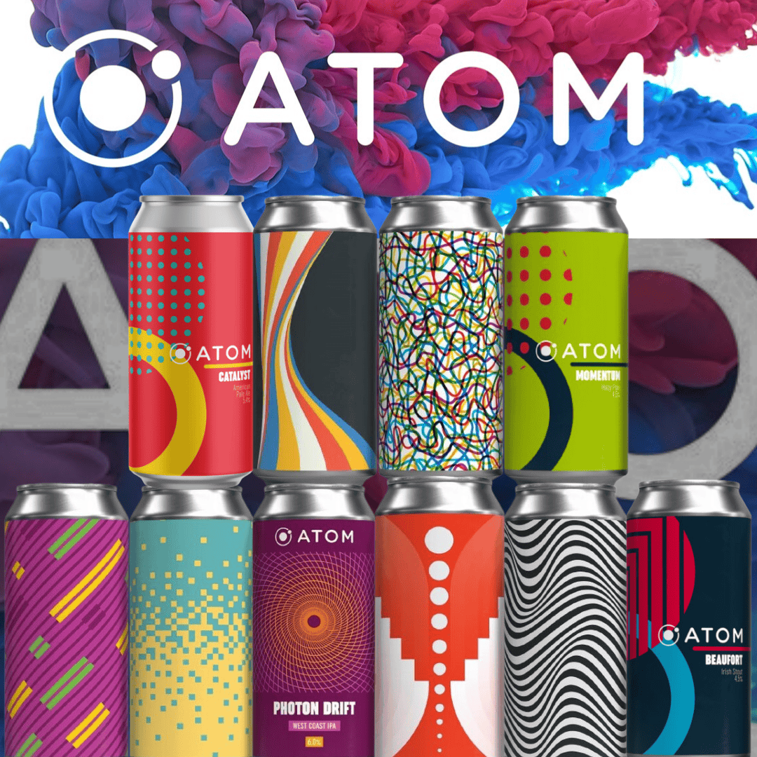Atom Atom Beers Brewery Showcase Box (10 x 440ml) Low Cost Beer