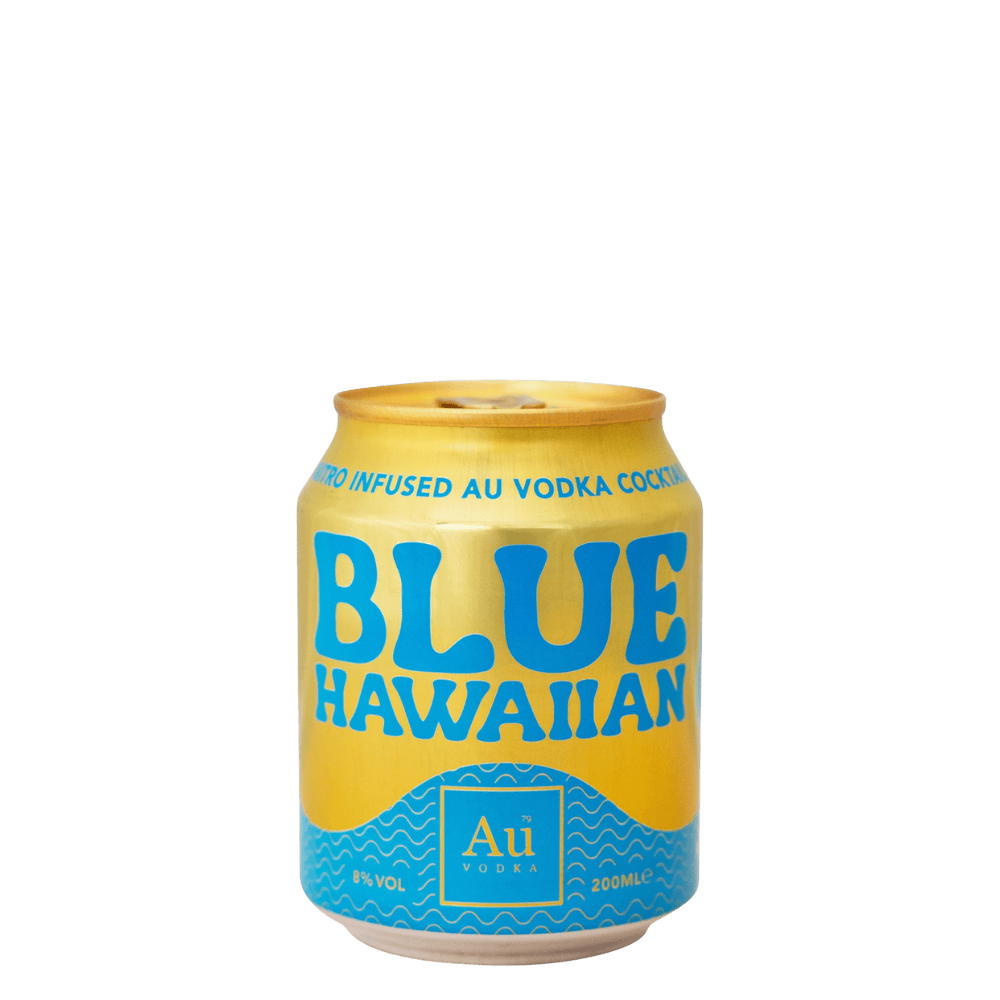 AU Vodka Blue Hawaiian (8%) 200ml Low Cost Beer