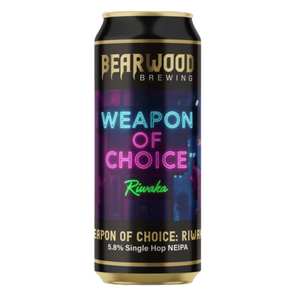 Bearwood Brewing Weapon of Choice: Riwaka (NEIPA, 5.8%) 440ml Low Cost Beer