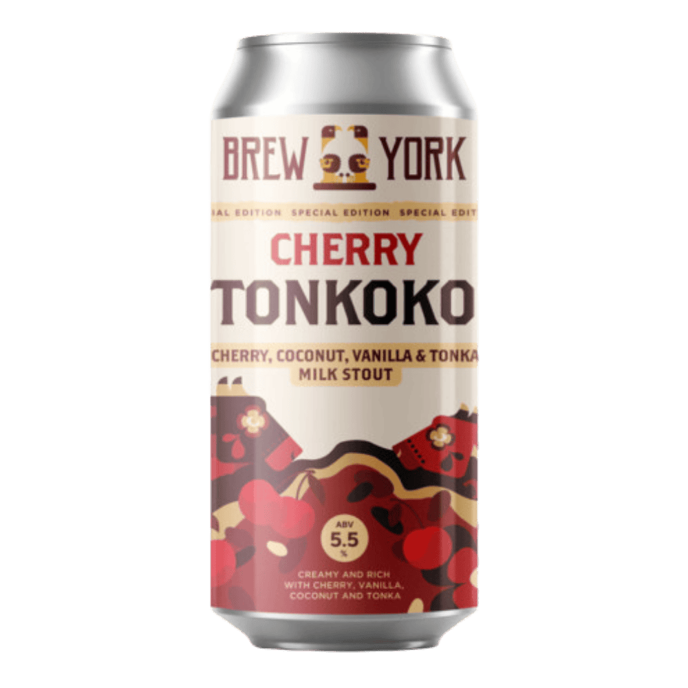 Brew York Cherry Tonkoko (Milk Stout, 5.5%) 440ml Low Cost Beer