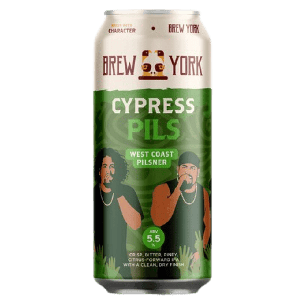 Brew York Cypress Pils (Pilsner, 5.8%) 440ml Low Cost Beer