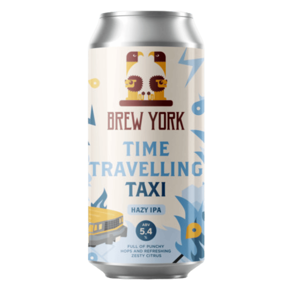 Brew York Time Travelling Taxi, Hazy IPA (5.4) 440ml Low Cost Beer