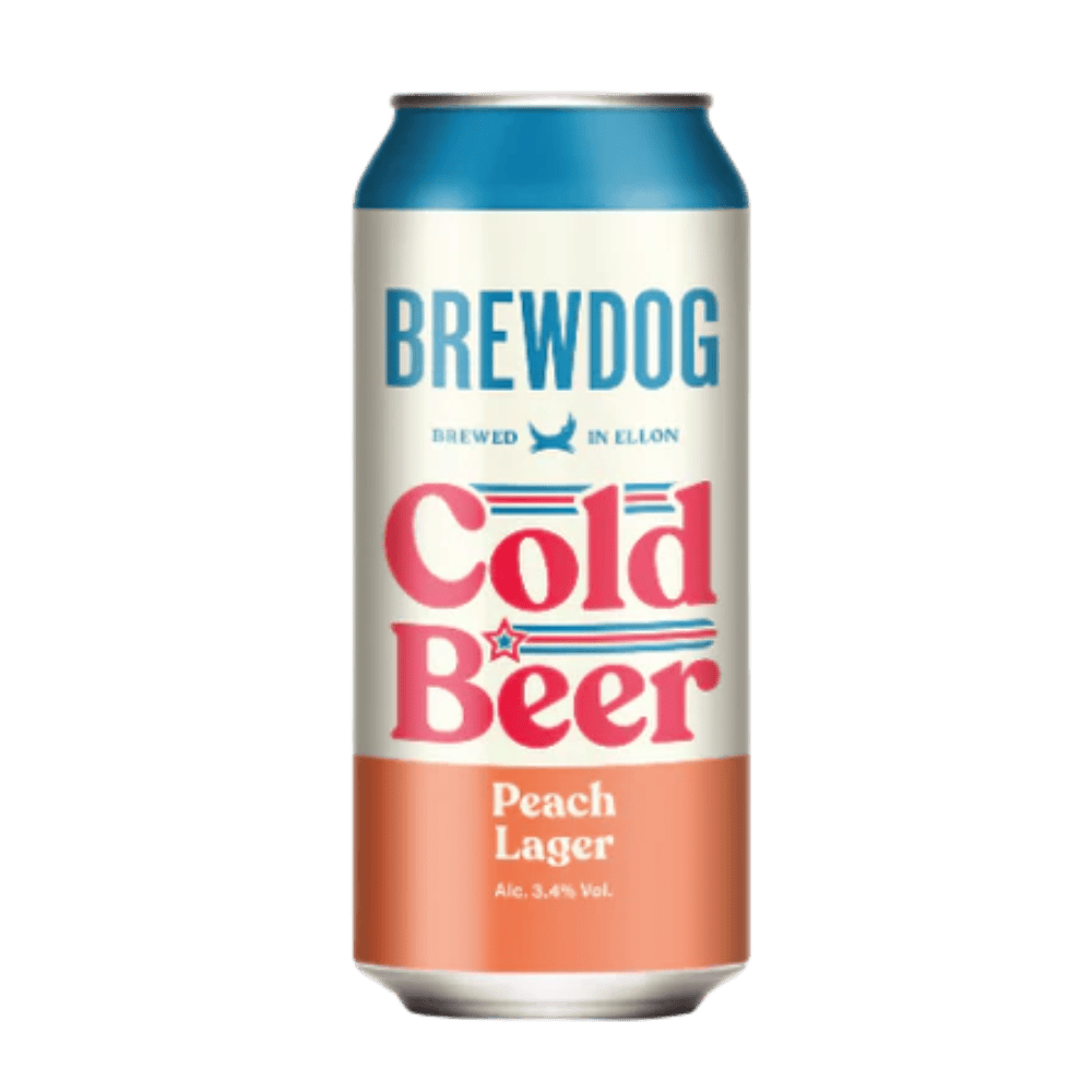 BrewDog Cold Beer Peach (3.4%) 440ml Low Cost Beer
