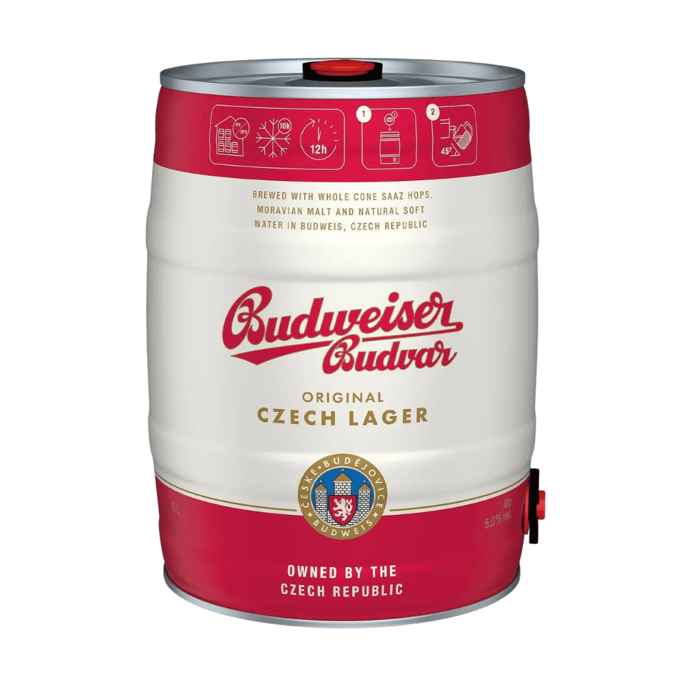 Budweiser (5%) 5-litre Party Keg - LowCostBeer