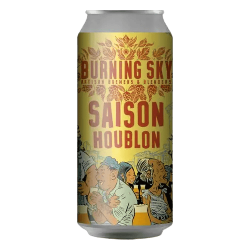 Burning Sky Saison Houblon (Hoppy Saison, 5.2%) 440ml Low Cost Beer