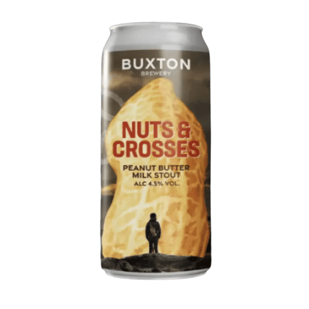Nuts & Crosses Peanut Butter Milk Stout, 4.5% 440ml - LowCostBeer