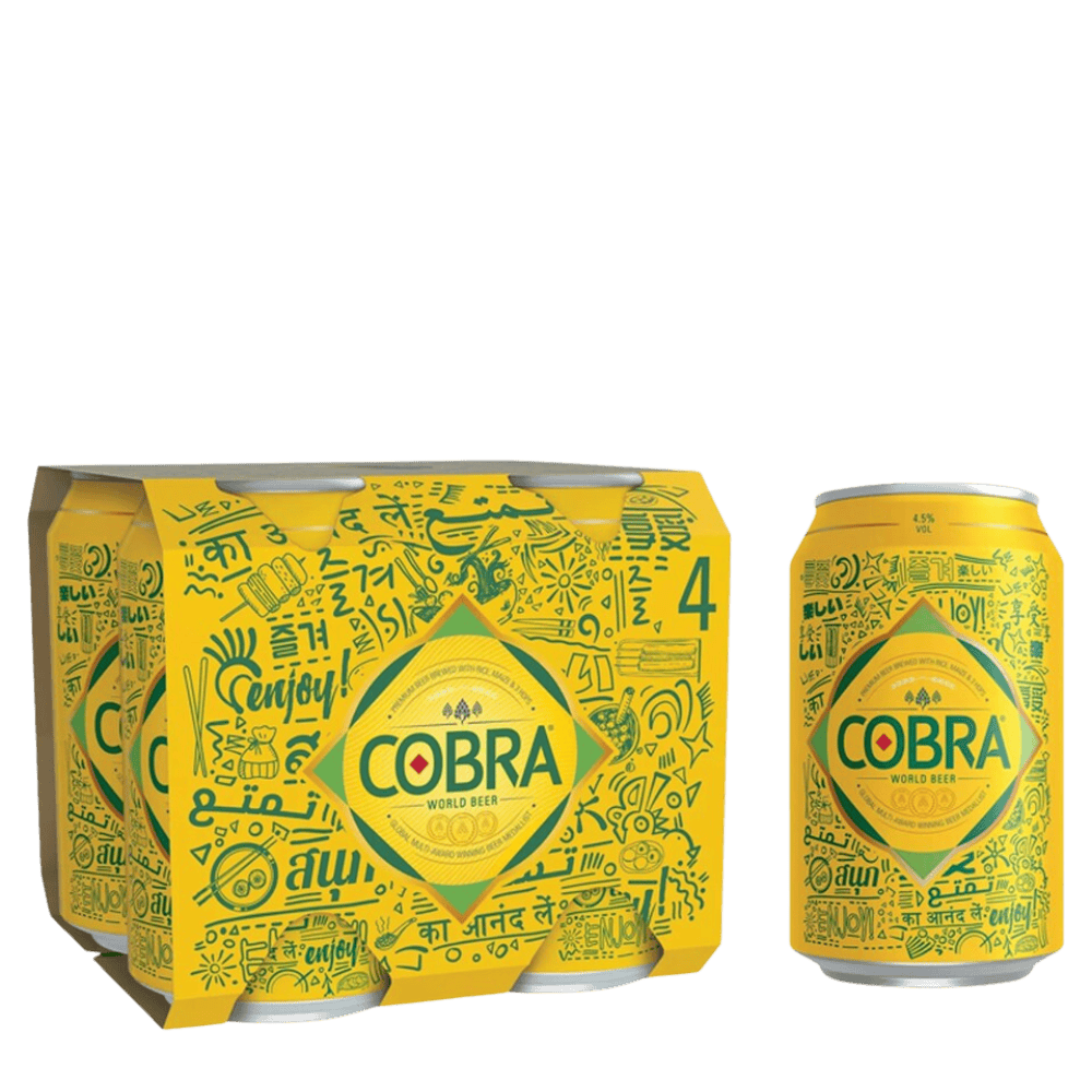 Cobra 30/09/2025 Cobra – Premium Lager (4.5%) 330ml Low Cost Beer
