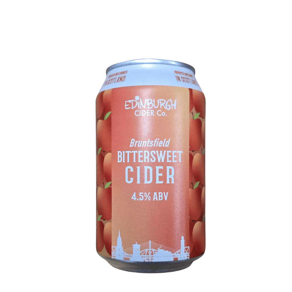 Edinburgh Cider Co. Bruntsfield Bittersweet Cider (4.5%) 330ml Low Cost Beer