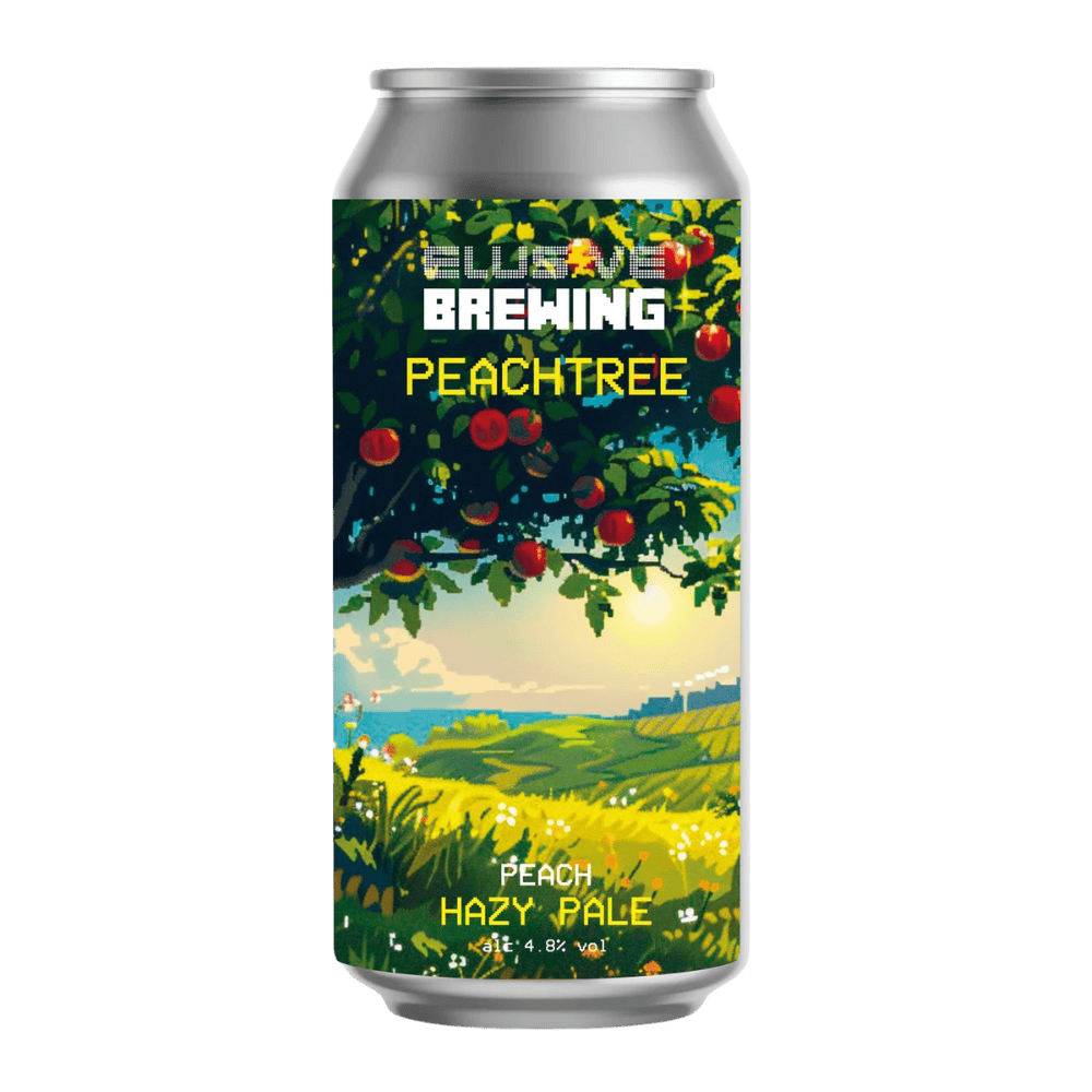 Elusive Brewing Peachtree (Hazy Peach Pale, 4.8%) 440ml Low Cost Beer