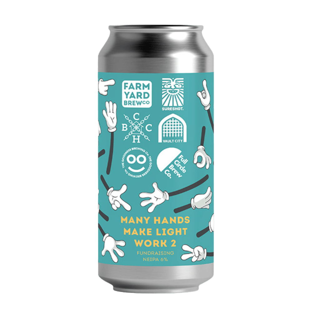 Farm Yard Brew Co Many Hands Make Light Work (NEIPA, 6%) 440ml Low Cost Beer