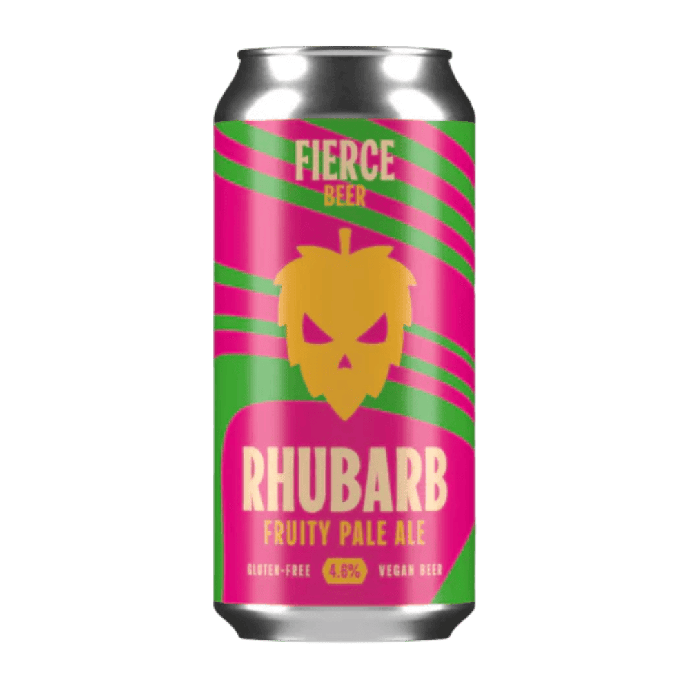 Fierce Beer Rhubarb Fruity Pale Ale (4.6%) 440ml Low Cost Beer