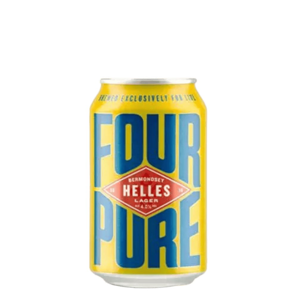 Fourpure Brewing Co Helles Lager (German-Style Lager, 4%) 330ml Low Cost Beer