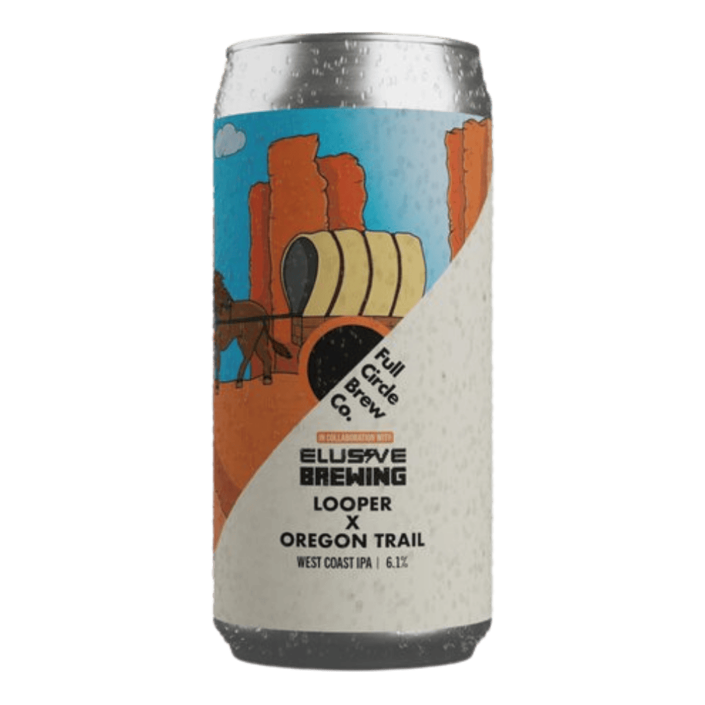 Full Circle Brew Co Looper X Oregon Trail - Elusive Collab (West Coast IPA, 6.1%) 440ml Low Cost Beer