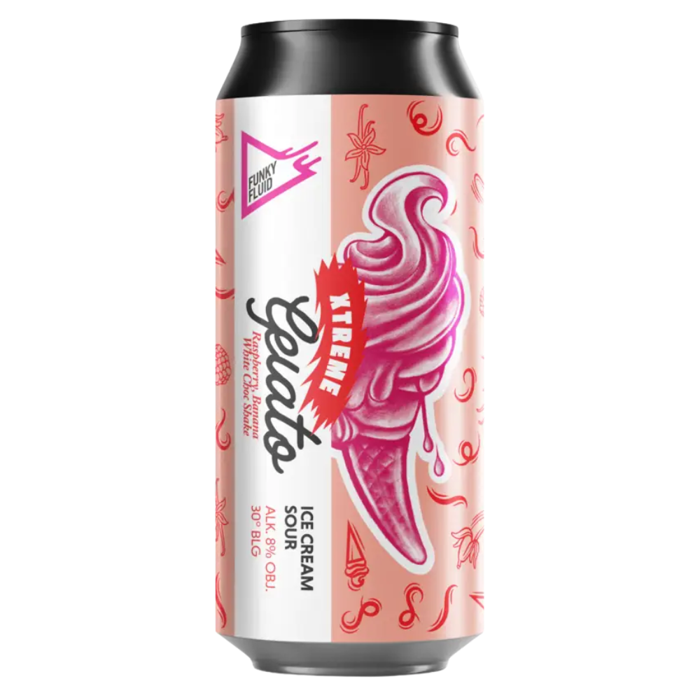 Gelato XTREME: Raspberry Banana White Choc Shake (8%) 500ml