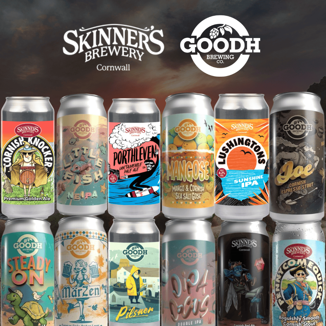Goodh Brewing Co Goodh & Skinner Brewery Showcase Box (12 Cornish Craft Beers) 12 x 440ml Low Cost Beer