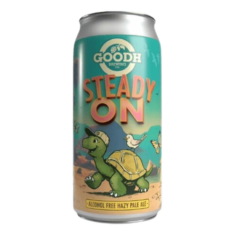 Goodh Brewing Co Steady On (Alcohol Free Hazy Pale Ale, 0.5%) 440ml Low Cost Beer