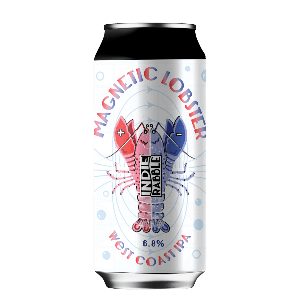 Indie Rabble Beer Magnetic Lobster (West Coast IPA, 6.8%) 440ml Low Cost Beer