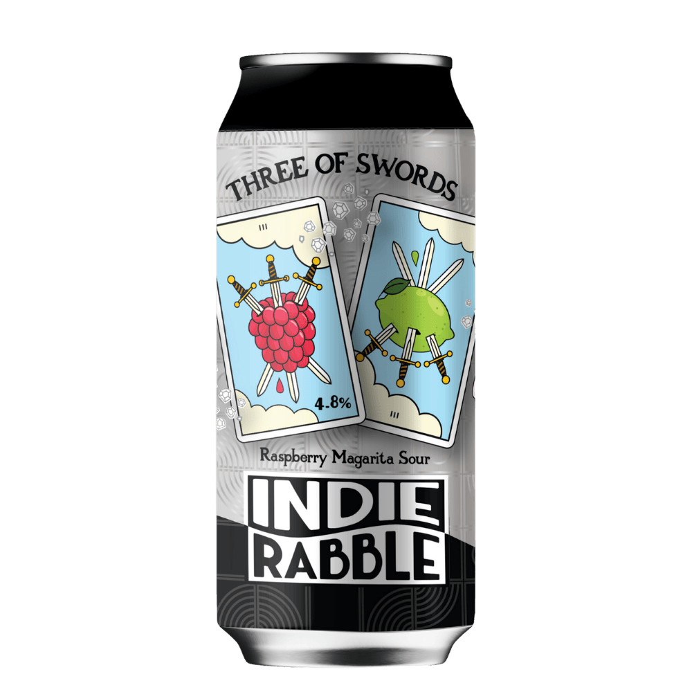 Indie Rabble Beer Three of Swords (Kettle Sour, 4.5%) 440ml Low Cost Beer