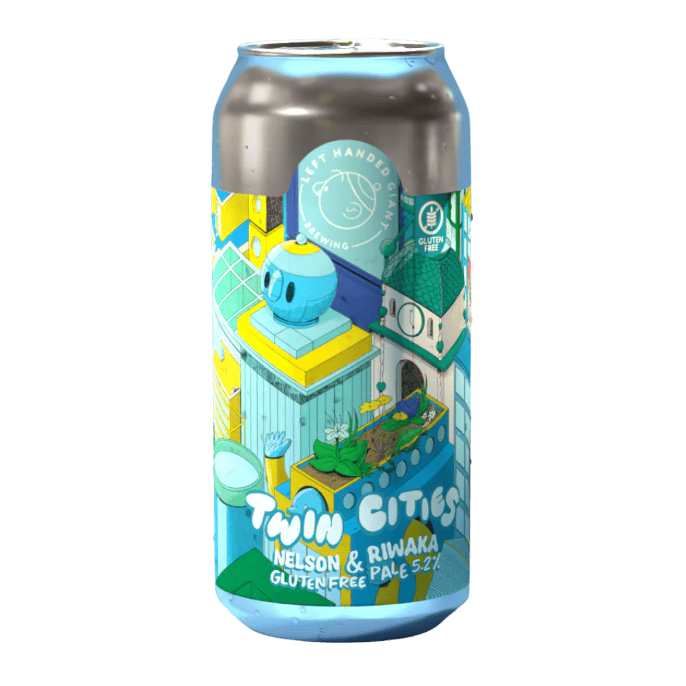 Left Handed Giant Twin Cities: Nelson & Riwaka (6.0%) 440ml Low Cost Beer