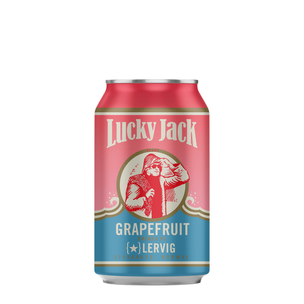 Lervig Lucky Jack Grapefruit Edition (American Pale Ale, 4.7%) 330ml Low Cost Beer