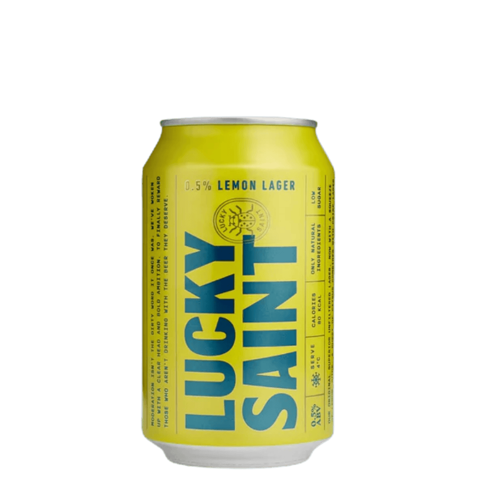 Lucky Saint Lemon Lager (Lager, 0.5%) 330ml Low Cost Beer