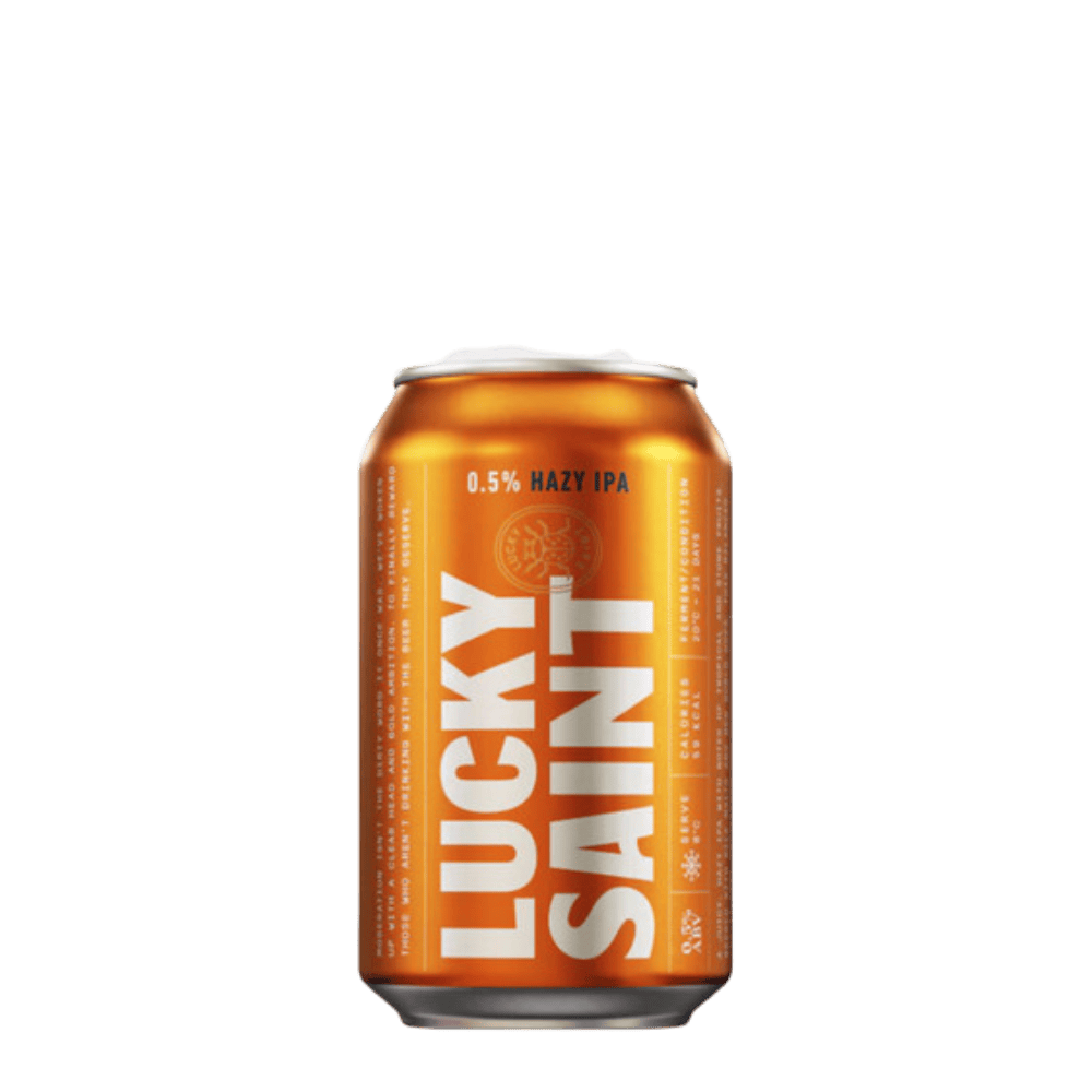 Lucky Saint Lucky Saint Hazy IPA (0.5%) 330ml Low Cost Beer
