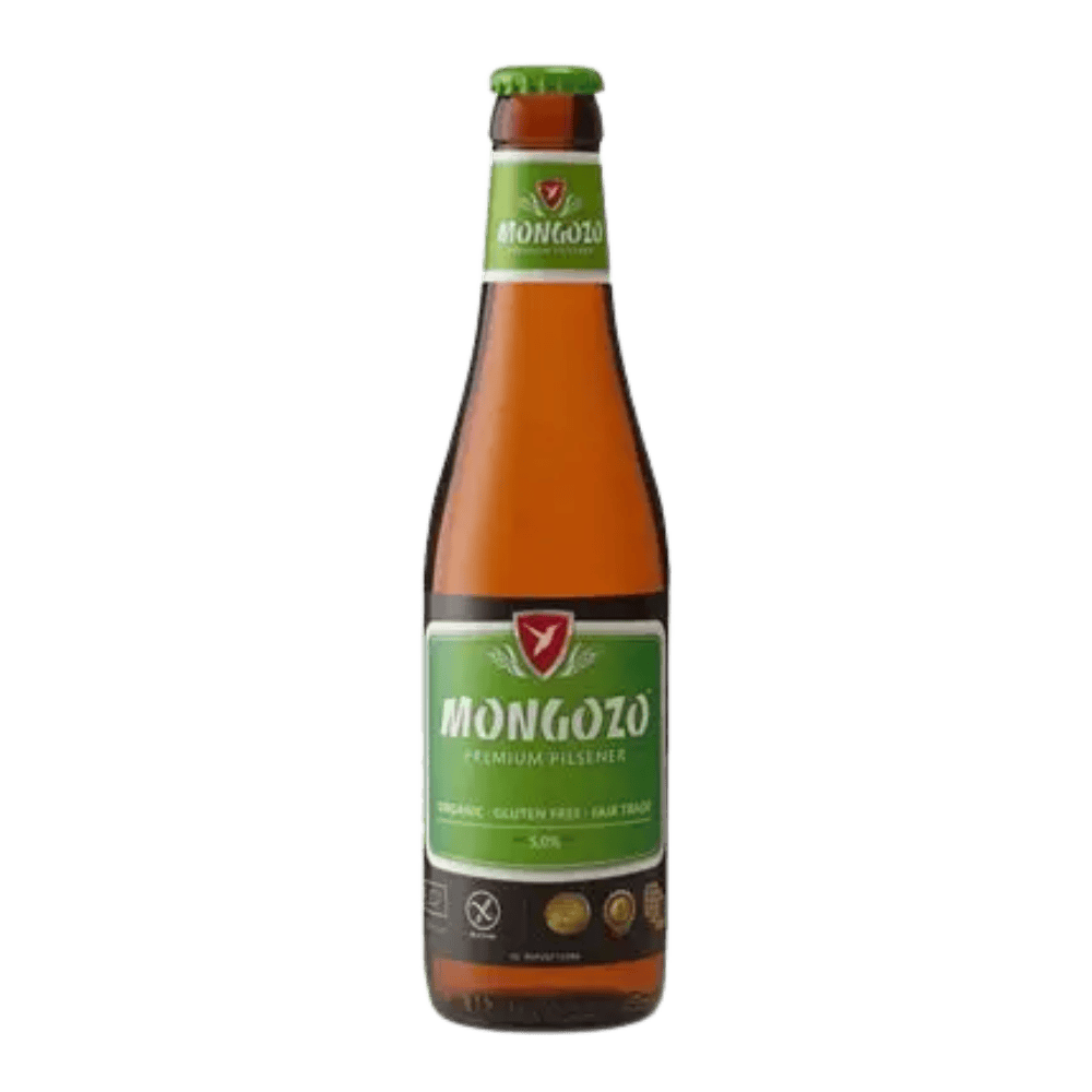 Mongozo Premium Pilsner (Organic, Gluten-Free & Fair-Trade Lager, 5%) 330ml Low Cost Beer