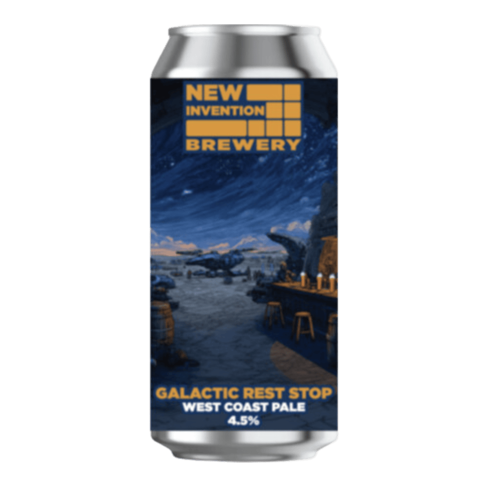 New Invention Brewery Galactic Rest Stop West Coast Pale (4.5%) 440ml Low Cost Beer