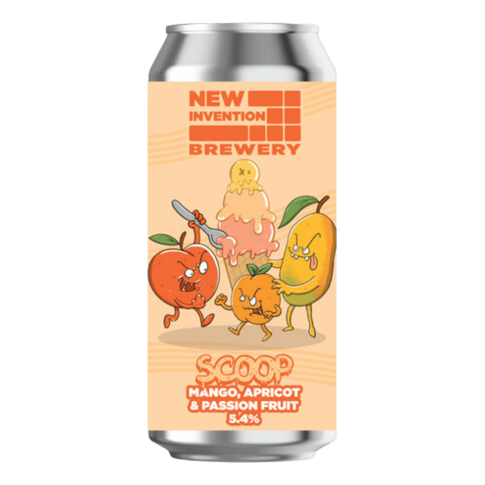 New Invention Brewery Scoop - Mango, Apricot & Passion Fruit (Fruit Ale, 5.4%) 440ml Low Cost Beer