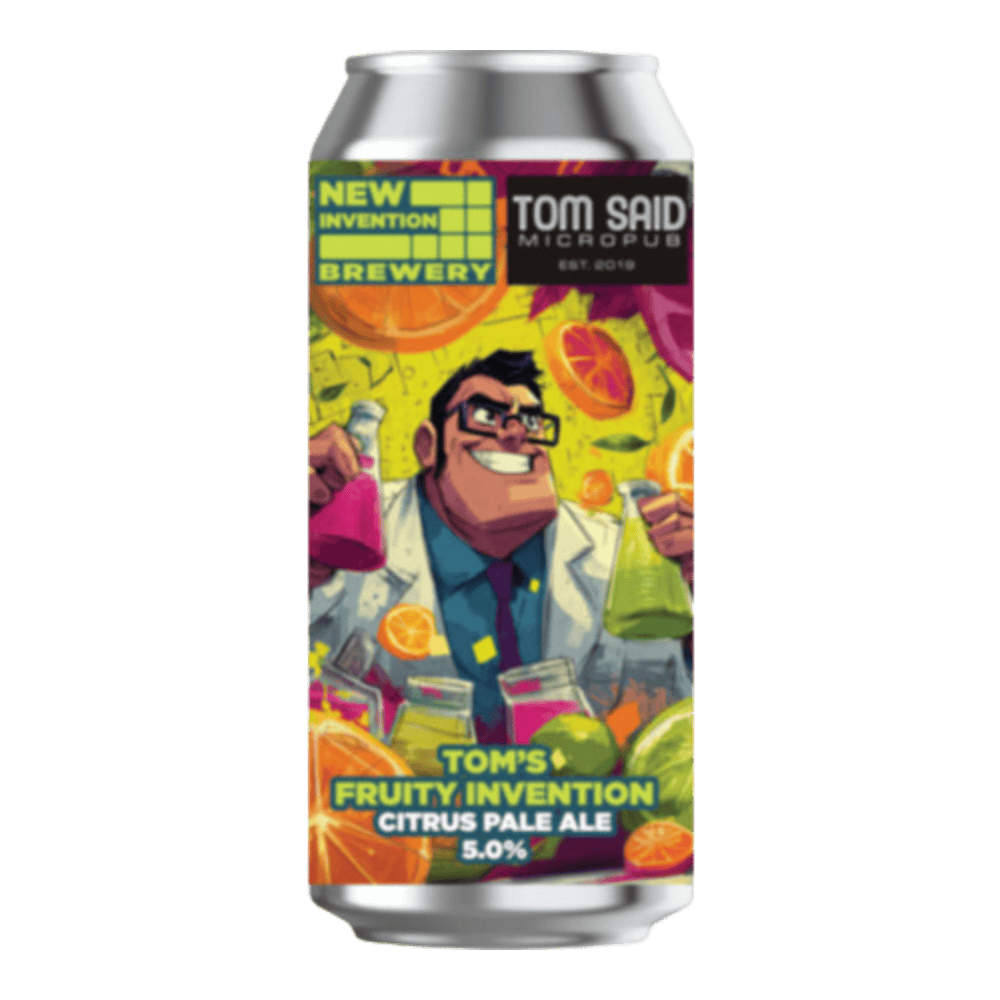 New Invention Brewery Tom’s Fruity Invention Pale Ale (5.0%) 440 ml Low Cost Beer