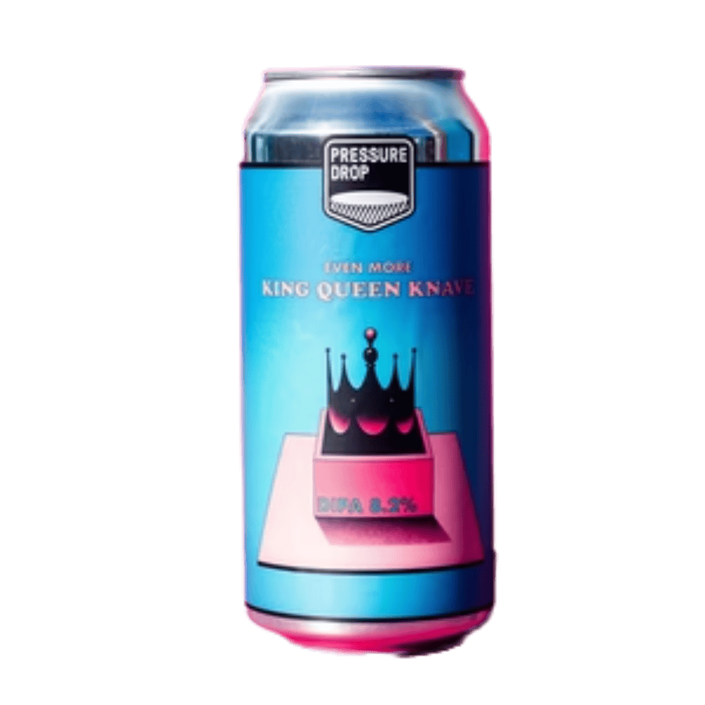 Pressure Drop Brewing Even More King Queen Knave DIPA (Double NEIPA, 8.2%) 440ml Low Cost Beer