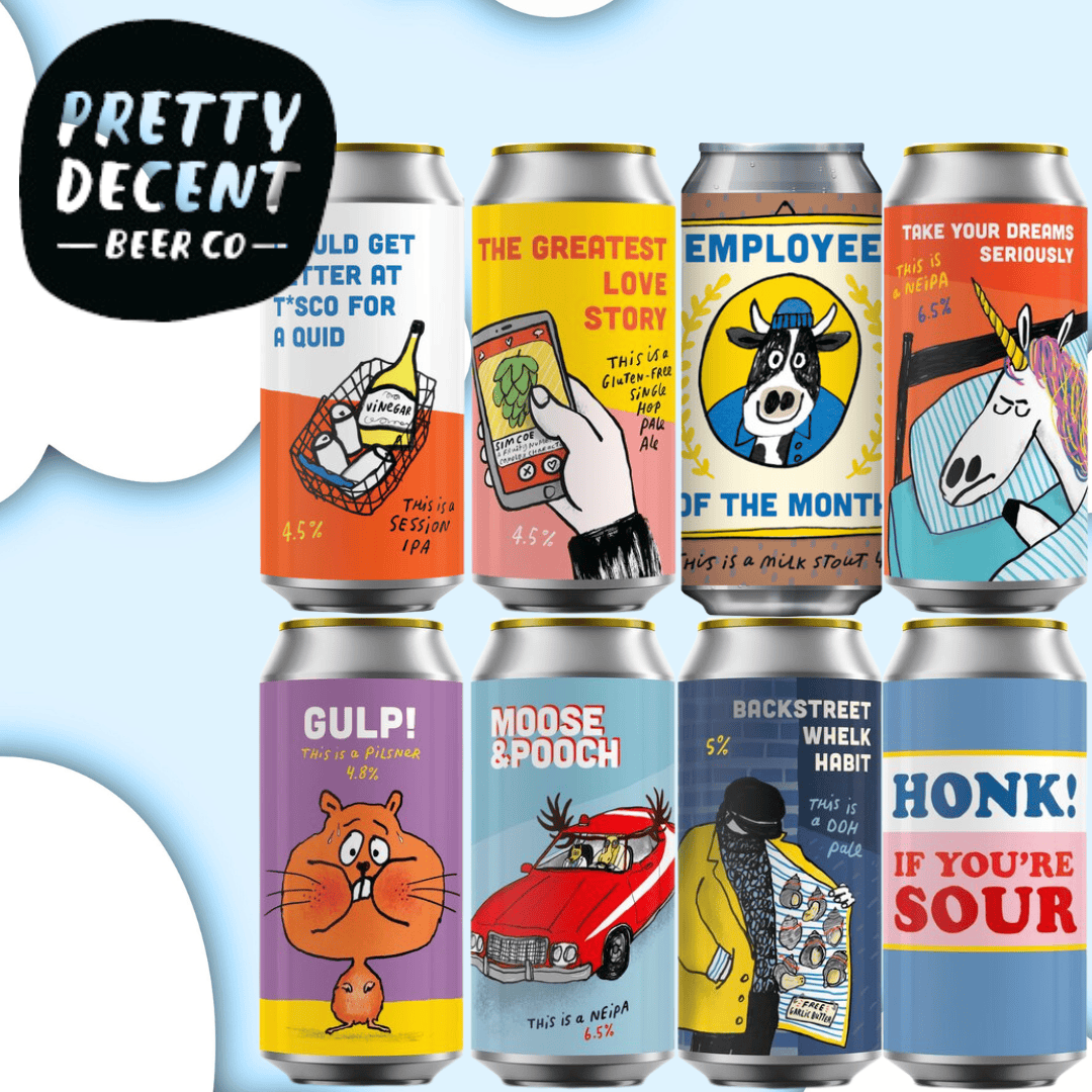 Pretty Decent Beer Co Pretty Decent Beer Co Brewery Showcase Box Low Cost Beer