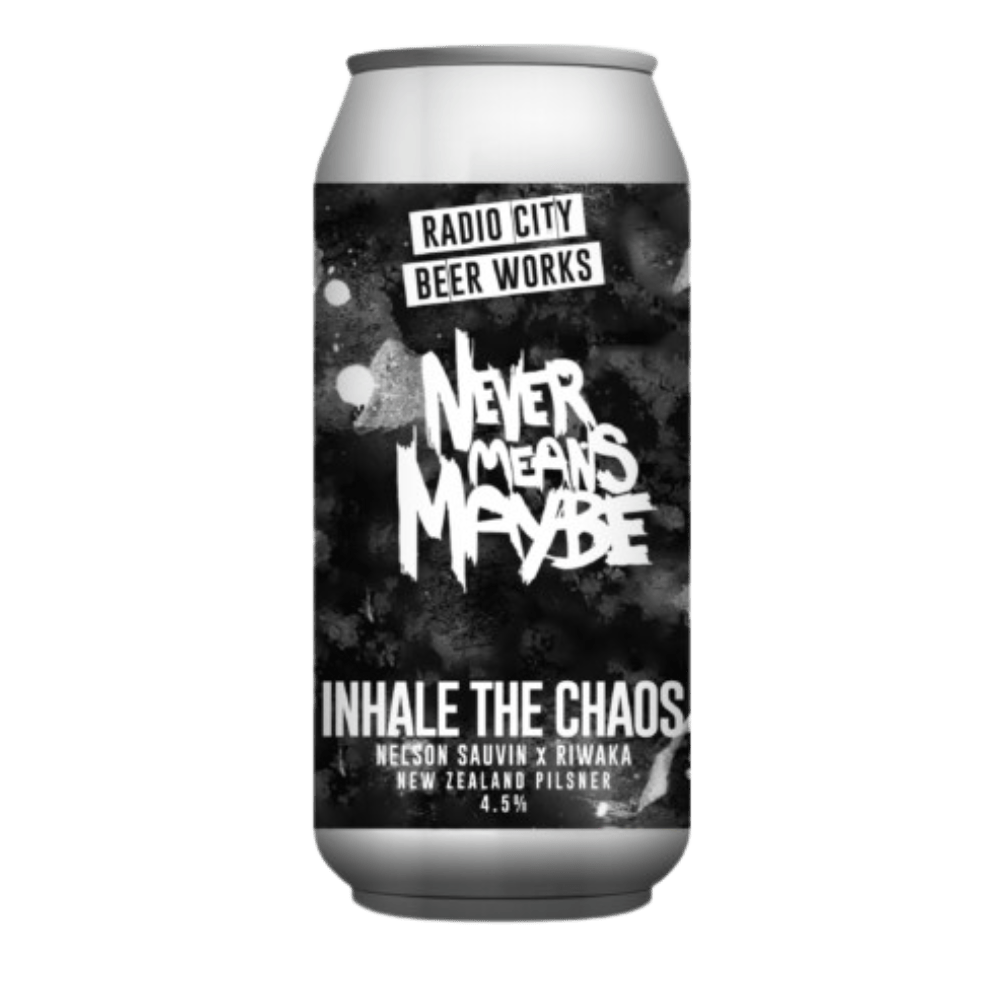 Radio City Beer Works Inhale The Chaos (Lager, 4.5%) 440ml Low Cost Beer