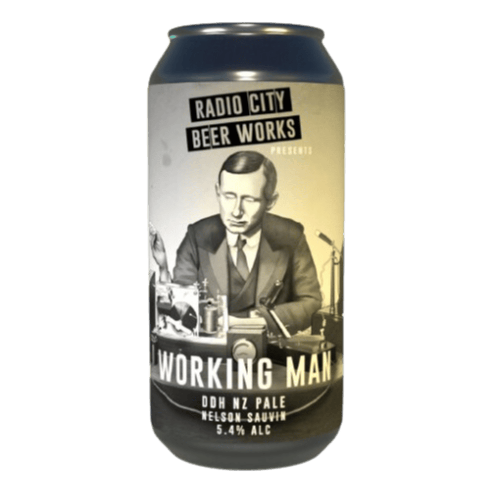 Radio City Beer Works Working Man (Pale Ale, 5.4%) 440ml Low Cost Beer