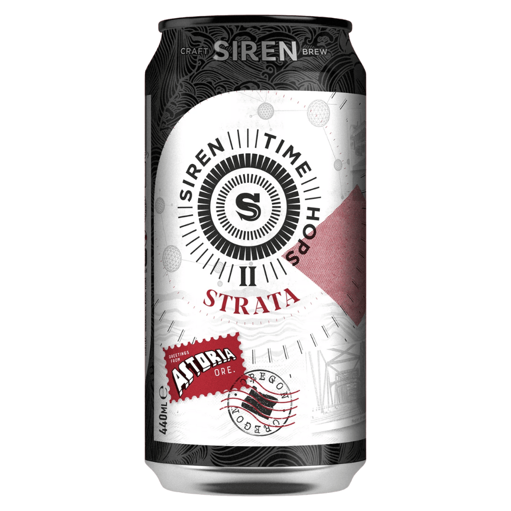 Siren Craft Brew Time Hops: Strata (Hazy IPA, 6%) 440ml Low Cost Beer