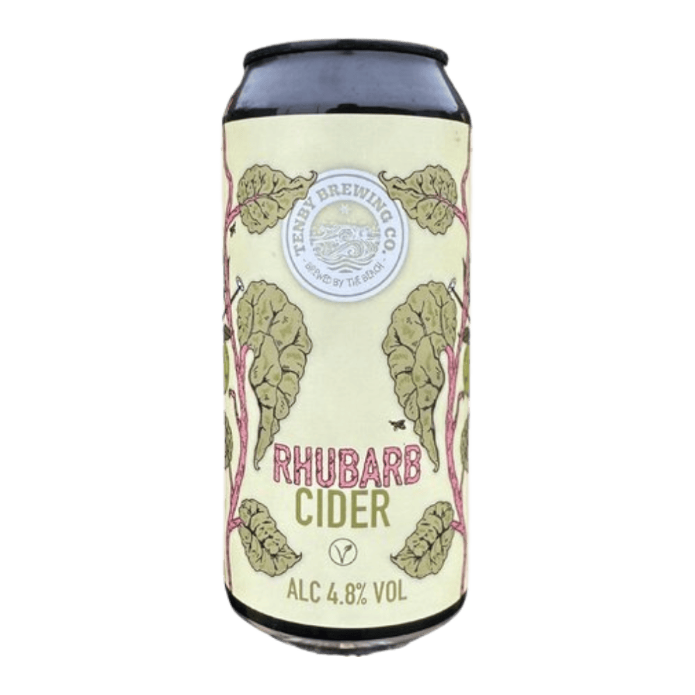 Tenby Brewing Co Rhubarb Cider (Fruit Cider, 4.8%) 440ml Low Cost Beer