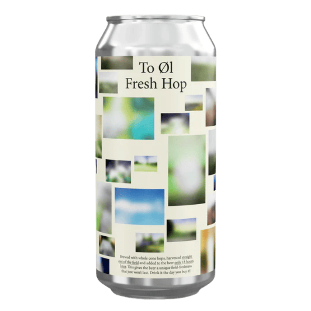 To Øl Fresh Hop Organic Lager 4.8% 440ml – LowCostBeer