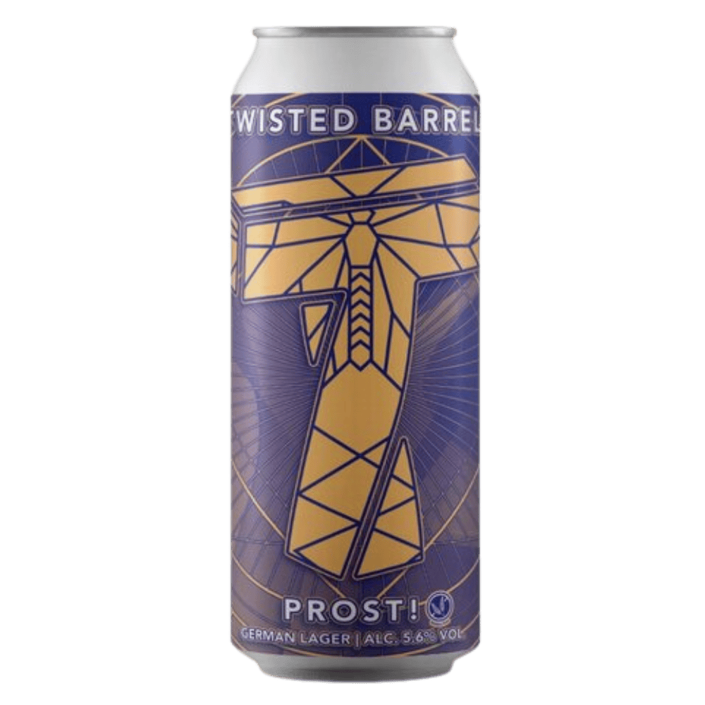 Twisted Barrel Prost! (German Lager/Marzen, 5.6%) 440ml Low Cost Beer